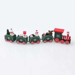 크리스마스 성탄 원목 칙칙폭폭 꼬마 기차(24cm) 장식(WB04907)