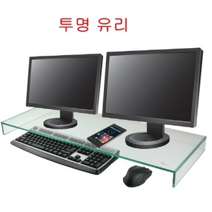 (천하)스마트독 브릿지(S324_USB_화이트/블랙)/듀얼 모니터/노트북 스탠드 받침대 투명유리(PCD-1506)